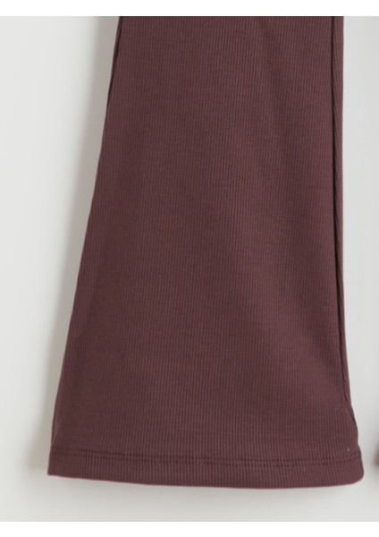 Yeni Sezon Beli Lastikli Ispanyol Paça Kız Çocuk Tayt modelleri