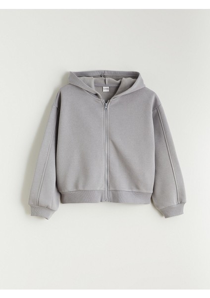 Yeni Sezon Kapüşonlu Kız Çocuk Fermuarlı Sweatshirt fiyatları
