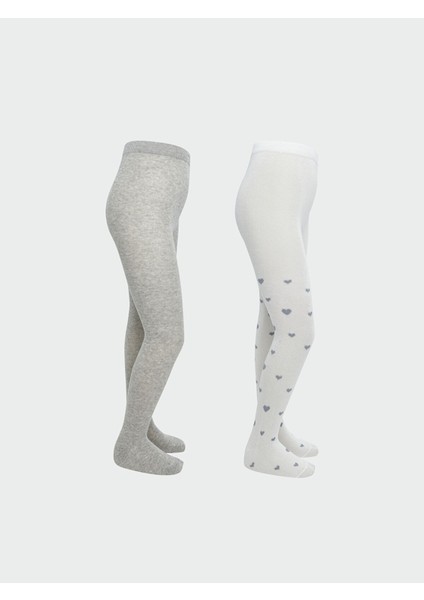 Yeni Sezon Kız Çocuk Külotlu Çorap 2'li