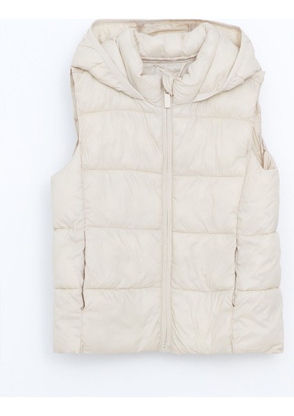 Yeni Sezon Kapüşonlu Kız Çocuk Şişme Yelek