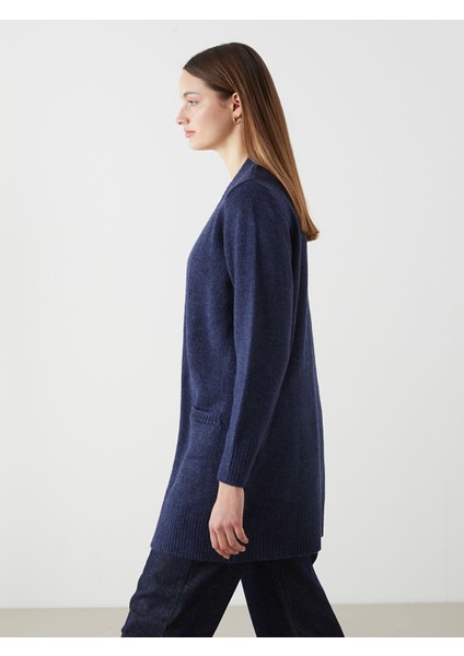 Yeni Sezon Şal Yaka Kadın Triko Hırka