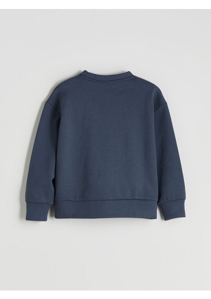 Yeni Sezon Bisiklet Yaka Kız Çocuk Sweatshirt modelleri