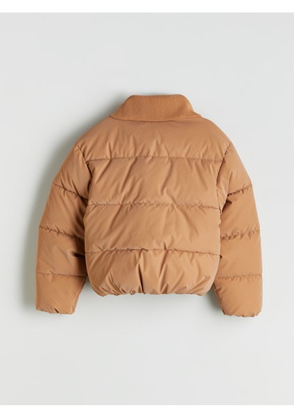 Yeni Sezon Dik Yaka Kız Çocuk Şişme Mont modelleri