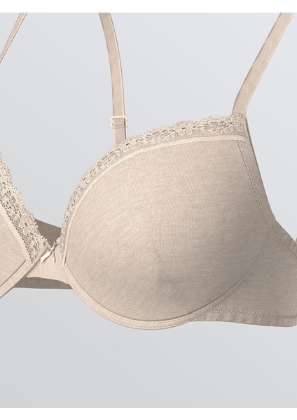 Yeni Sezon Balenli Dolgusuz Düz Tişört Sütyen 2'li modelleri