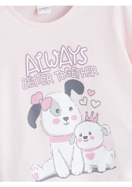 Yeni Sezon Bisiklet Yaka Baskılı Kız Çocuk Pijama Üst fiyatları