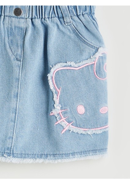 Yeni Sezon Hello Kitty Kız Çocuk Jean Etek modelleri