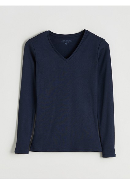 Yeni Sezon V Yaka Kadın Tişört