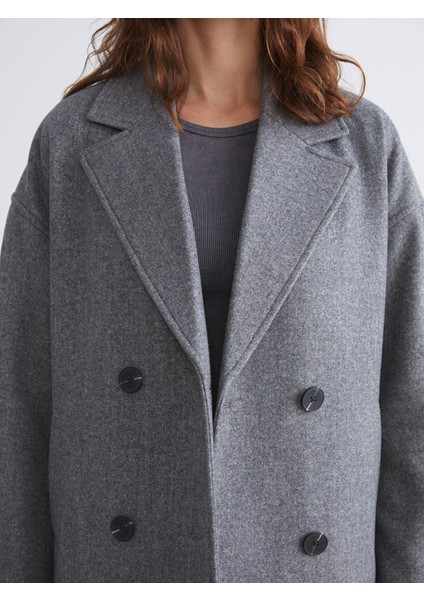 Yeni Sezon Kruvaze Yaka Kadın Kaşe Kaban modelleri