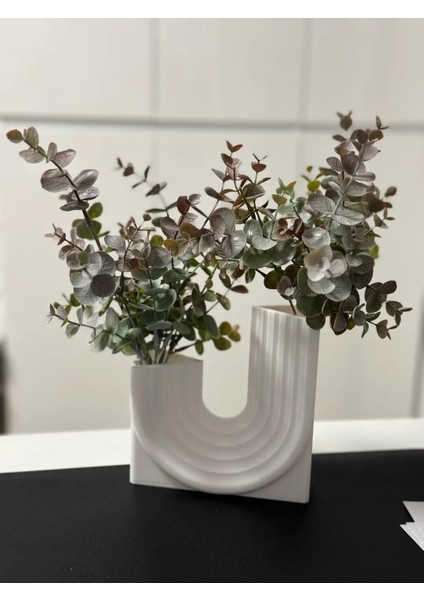 3D Baskı Modern Dekoratif Vazo 15CM Uzunlugu