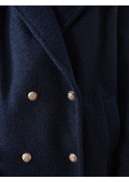 Yeni Sezon Kruvaze Yaka Oversize Kadın Kaşe Kaban modelleri