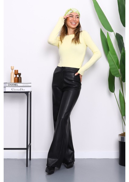 Sarı Bisiklet Yaka Modal Bluz fiyatları