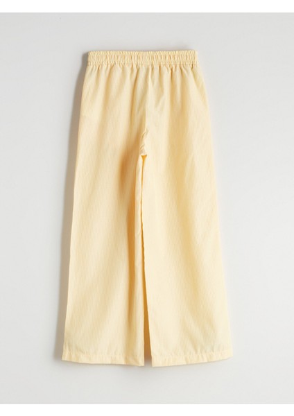 Yeni Sezon Beli Lastikli Çizgili Kız Çocuk Pantolon modelleri