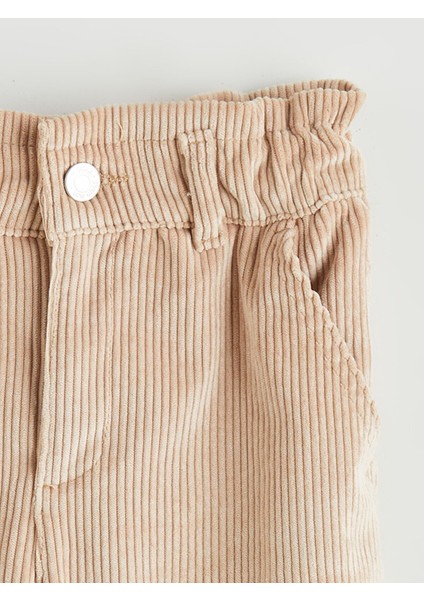 Yeni Sezon Beli Lastikli Kadife Kız Çocuk Pantolon fiyatları