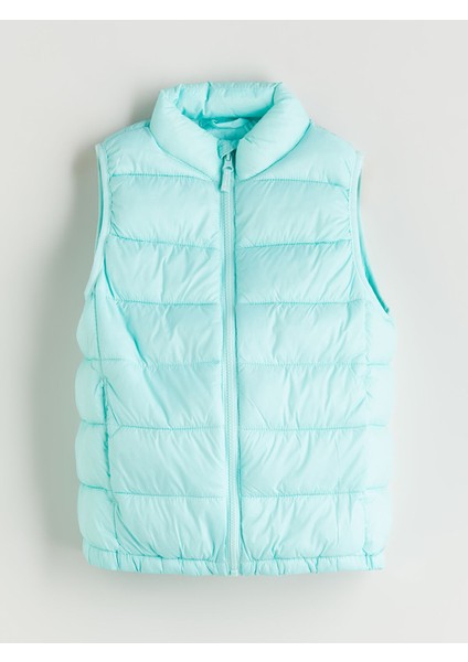 Yeni Sezon Dik Yaka Kız Çocuk Şişme Yelek