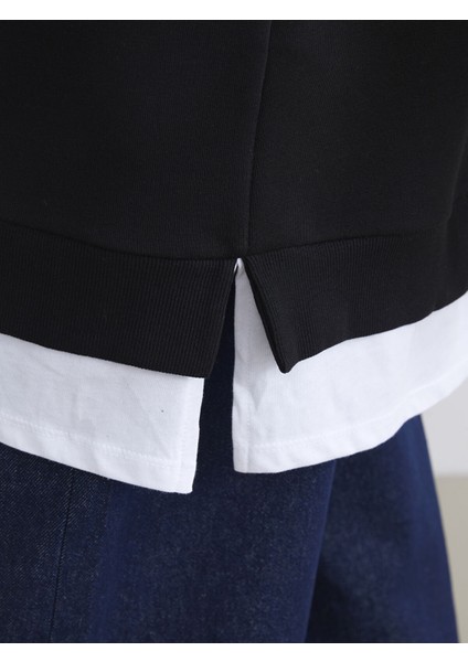 Yeni Sezon Bisiklet Yaka Kadın Sweatshirt Tunik modelleri