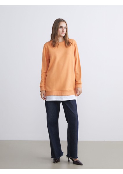 Yeni Sezon Bisiklet Yaka Kadın Sweatshirt Tunik fiyatları