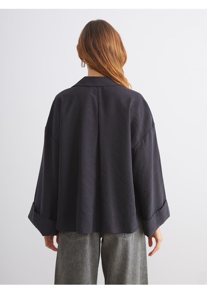 Yeni Sezon Oversize Modal Karışımlı Kadın Gömlek fırsatları