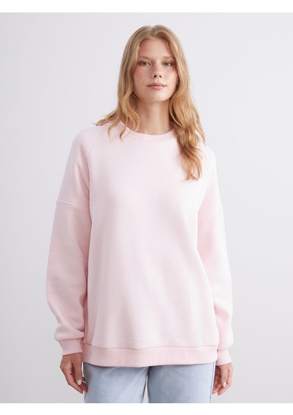Yeni Sezon Bisiklet Yaka Kadın Sweatshirt