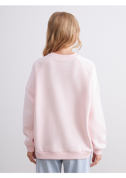 Yeni Sezon Bisiklet Yaka Kadın Sweatshirt fırsatları