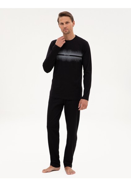 Erkek Siyah Pijama Takımı 50322634-001