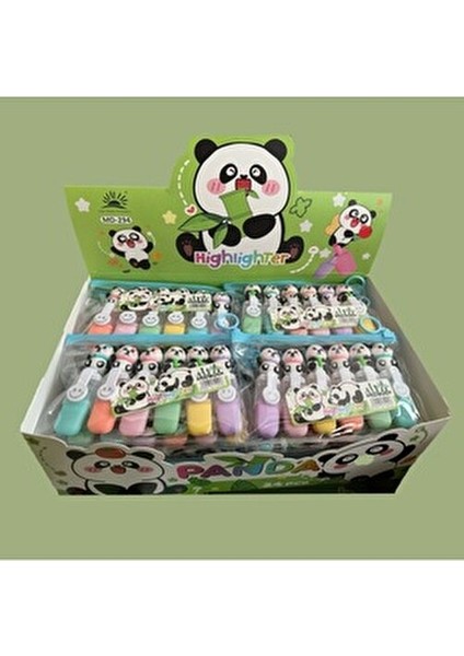 Panda 6’lı Pakette Fosforlu Kalem Seti