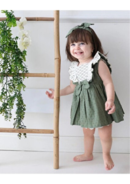 Kız Bebek Elbise Lema Bandanalı Kloş Silüet ile Trend Günlük Kullanım için fiyatları