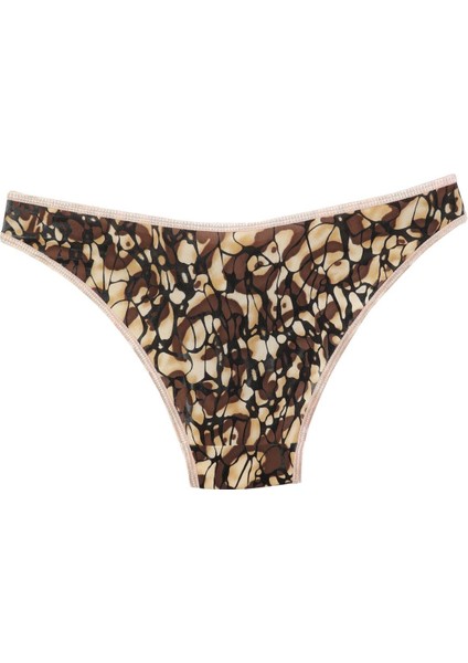 Kadın Kahverengi Desenli 2'li Slip modelleri