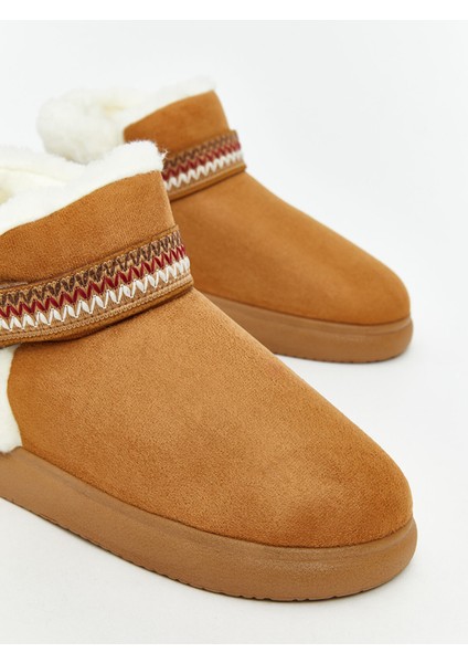 Yeni Sezon Süet Görünümlü Kadın Ev Botu modelleri