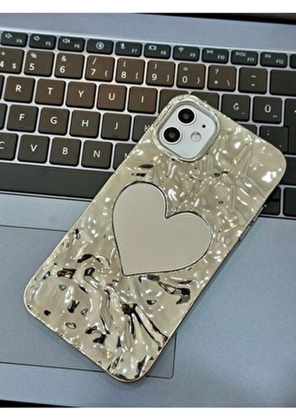 Apple Iphone 11 Uyumlu 3D Platin Aynalı Kabartma Desenli Darbe Önleyici Silikon Kılıf modelleri