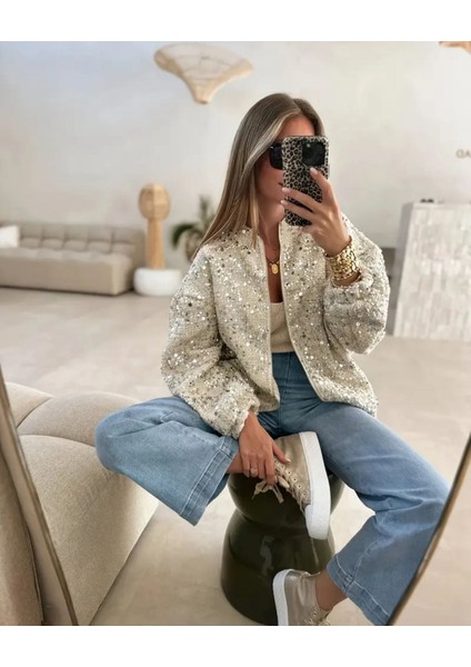 Payetli Tuvit Ceket modelleri