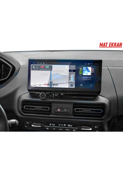 Peugeot Rifter 2025 Navigasyon ve Multimedya Uyumlu Mat Ekran Koruyucu fiyatları