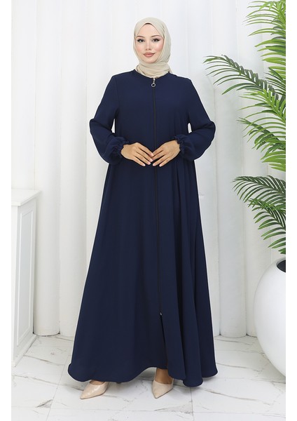 Fermuarlı Mevlana Ferace 4106-07 Lacivert modelleri