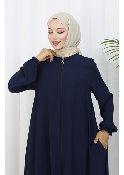 Fermuarlı Mevlana Ferace 4106-07 Lacivert fırsatları