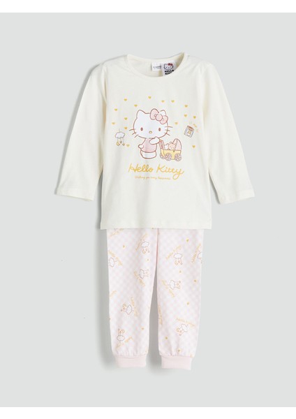 Yeni Sezon Hello Kitty Baskılı Kız Çocuk Pijama Takım