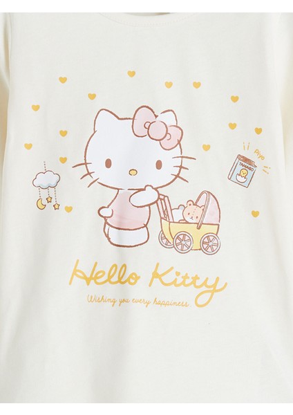 Yeni Sezon Hello Kitty Baskılı Kız Çocuk Pijama Takım modelleri