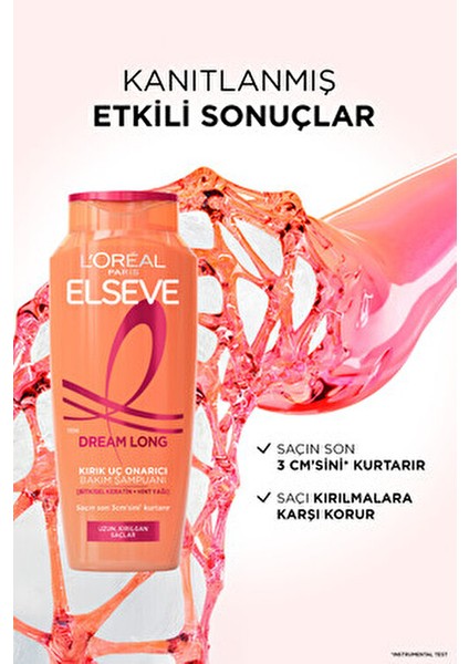 3'lü 400ML Dream Long Onarıcı Bakım Şampuan + 175ML Saç Kremi Seti indirimleri