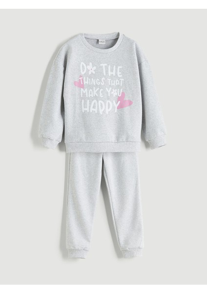 Yeni Sezon Bisiklet Yaka Kız Çocuk Pijama Takımı