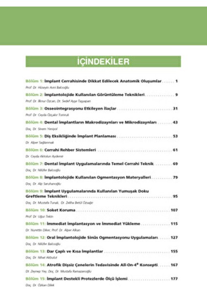 Implantoloji Akıl Notları Güncel Pratik Referans Nilüfer Balcıoğlu 500 Sayfa fiyatları
