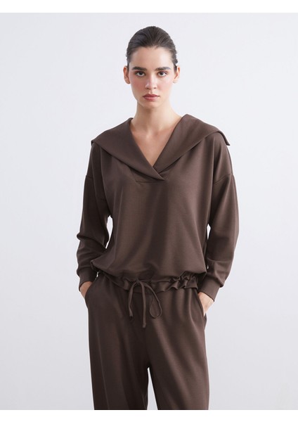 Yeni Sezon Polo Yaka Bağcıklı Bluz