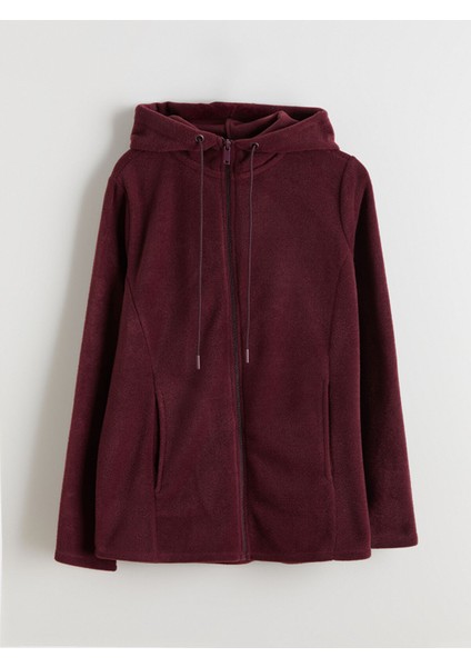 Yeni Sezon Kapüşonlu Kadın Fermuarlı Sweatshirt