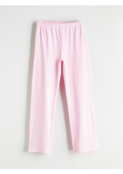 Yeni Sezon Beli Lastikli Kız Çocuk Pijama Alt