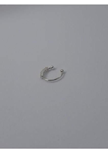 925 Ayar Gümüş Deliksiz Sıkıştırmalı Zirkon Taşlı Halka Hızma (En: 9 Mm) fırsatları