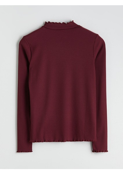 Yeni Sezon Fırfırlı Dik Yaka Kadın Body fiyatları