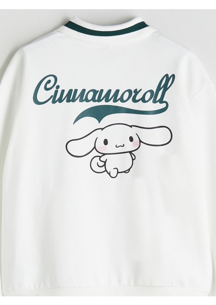 Yeni Sezon Polo Yaka Cinnamoroll Baskılı Kız Çocuk Sweatshirt fırsatları