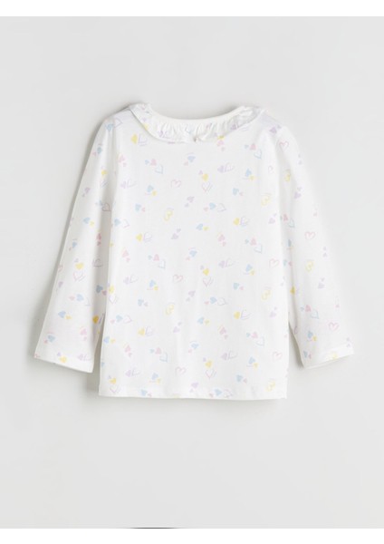 Yeni Sezon Kalp Desenli Kız Çocuk Pijama Takımı modelleri