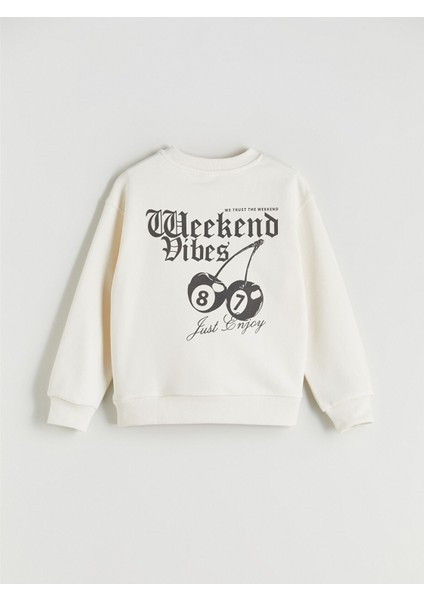 Yeni Sezon Bisiklet Yaka Kız Çocuk Sweatshirt indirimleri