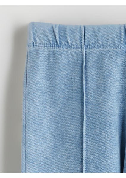 Yeni Sezon Beli Lastikli Kız Çocuk Ispanyol Paça Tayt fiyatları