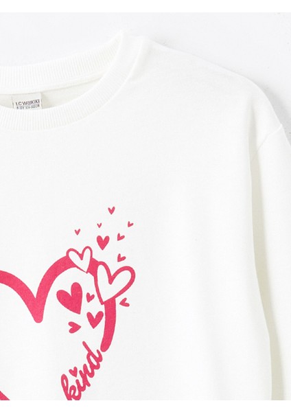 Yeni Sezon Bisiklet Yaka Kız Çocuk Sweatshirt fırsatları