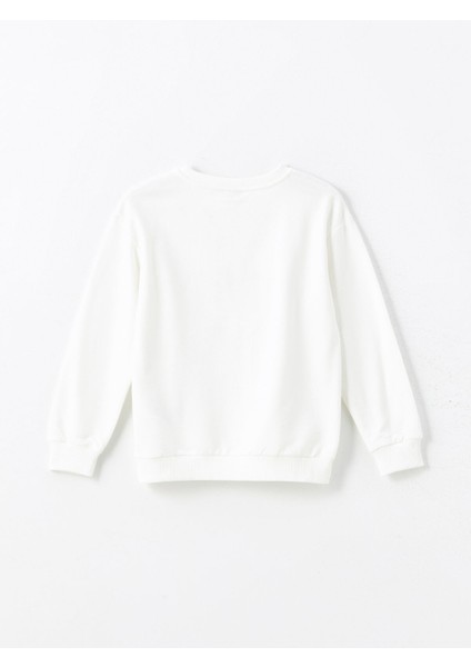 Yeni Sezon Bisiklet Yaka Kız Çocuk Sweatshirt indirimleri