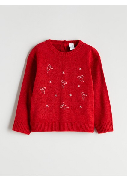 Yeni Sezon Bisiklet Yaka Uzun Kollu Kız Çocuk Kazak